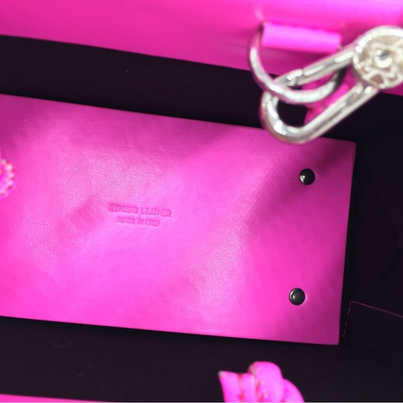 Medea Cydonia Mini Handbag Neon Pink - Picture 12 of 16